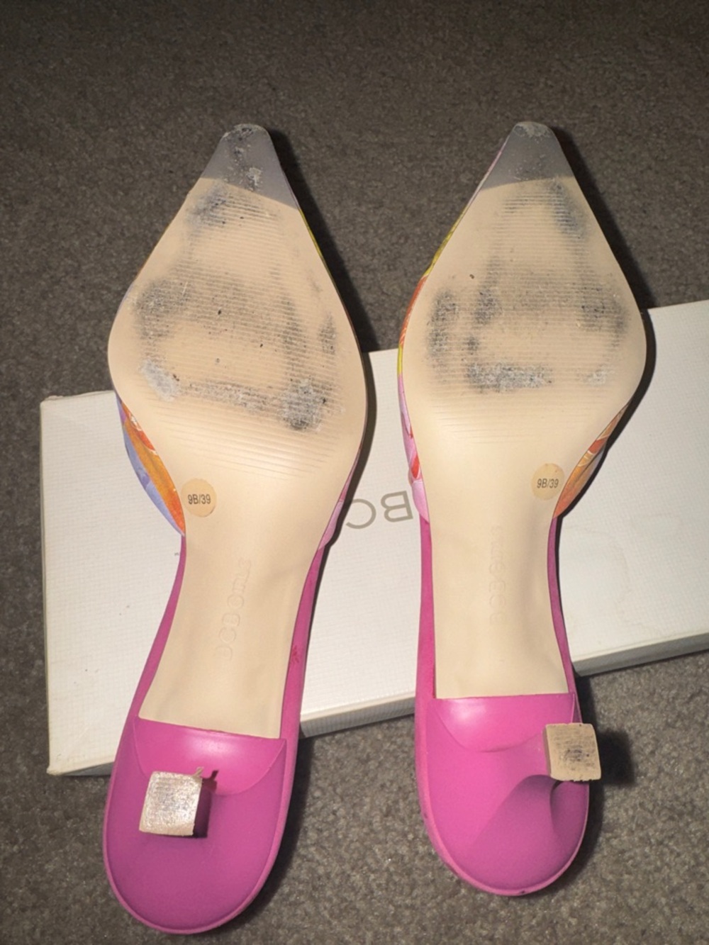 BCBGeneration Multicolor Pointed-Toe Slip-On Mules - Picture 5 of 6